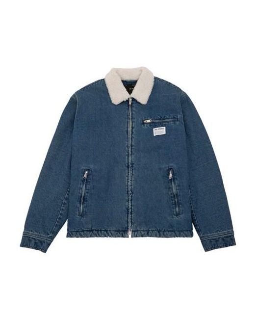 padded denim jacket mens