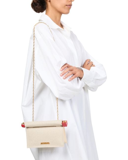 Jacquemus Natural Kleine Clutch The Rond Carré