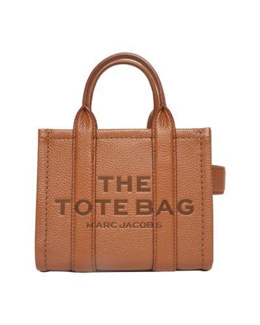 Marc Jacobs Brown The Leather Crossbody Tote Bag
