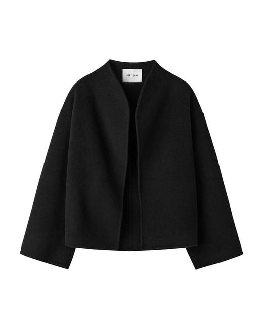 Soft Goat Black Short Jacket