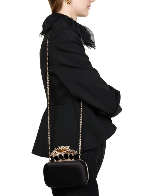 Sac Pochette Carnation Alexander McQueen en coloris Black