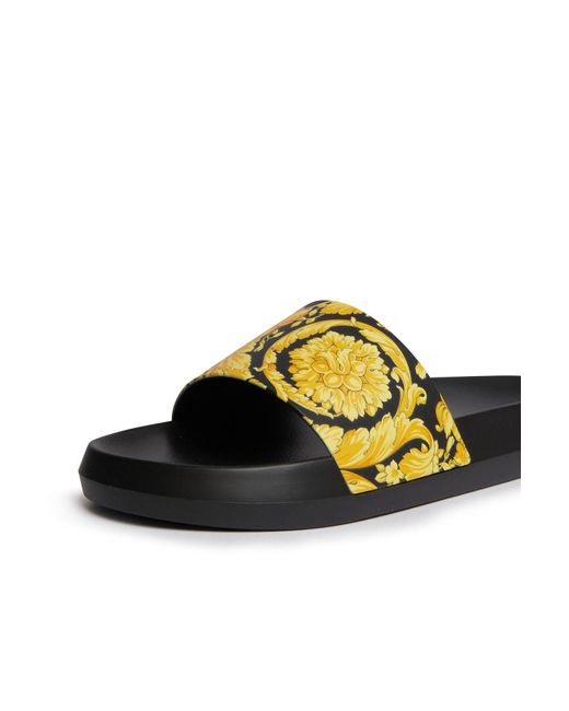 mens red versace slides