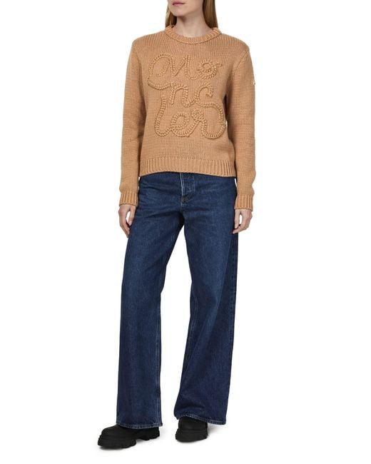 Moncler Natural Patterned Sweater