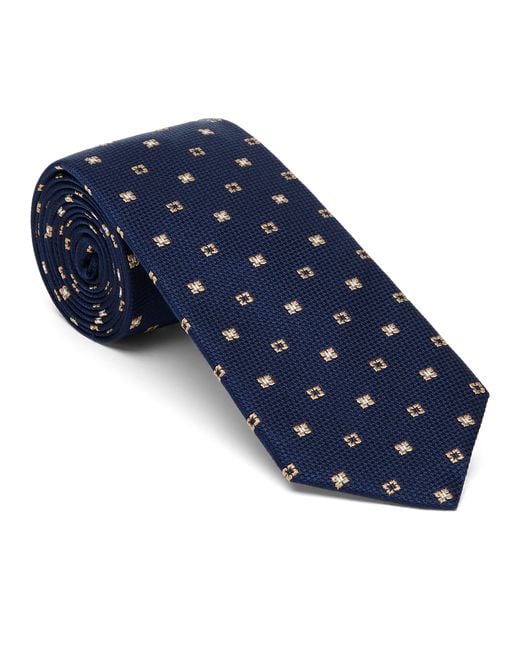 Brunello Cucinelli Blue Silk Necktie for men