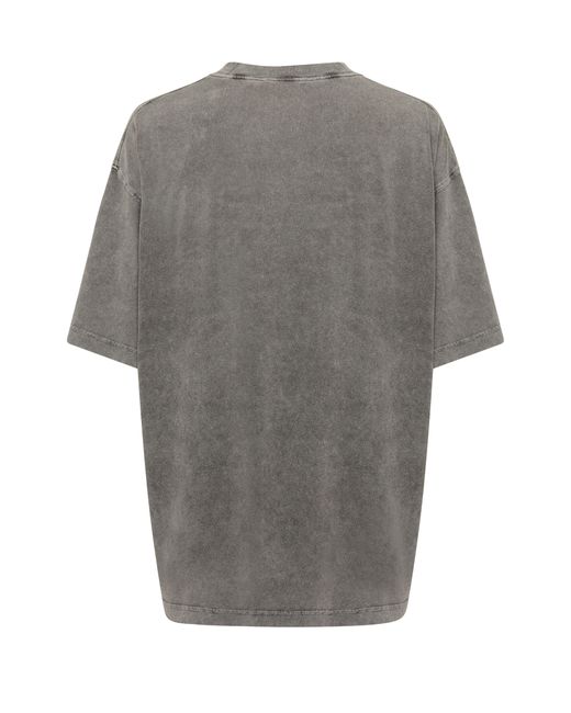 Acne Gray Logo-T-Shirt
