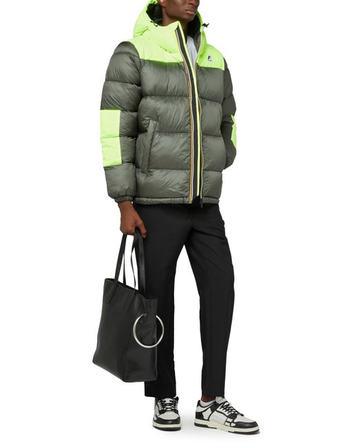 K-Way Puffer Jacket - Le Vrai 3.0 Claude Heavy Warm in Green for Men | Lyst  UK