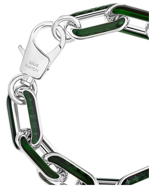 Louis Vuitton Green LV Edge Halskette GM