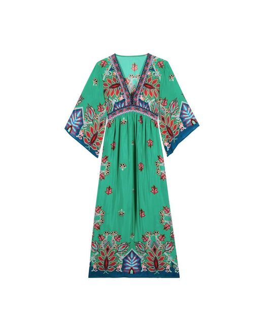 Ba&sh Green Lufia Dress