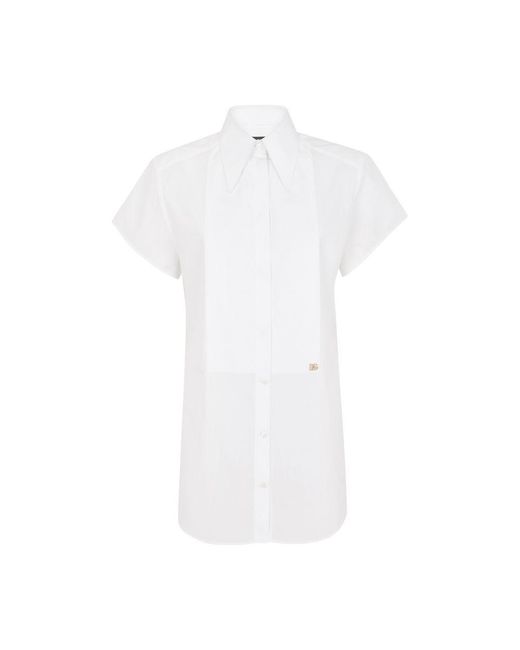 Dolce & Gabbana White Poplin Shirt