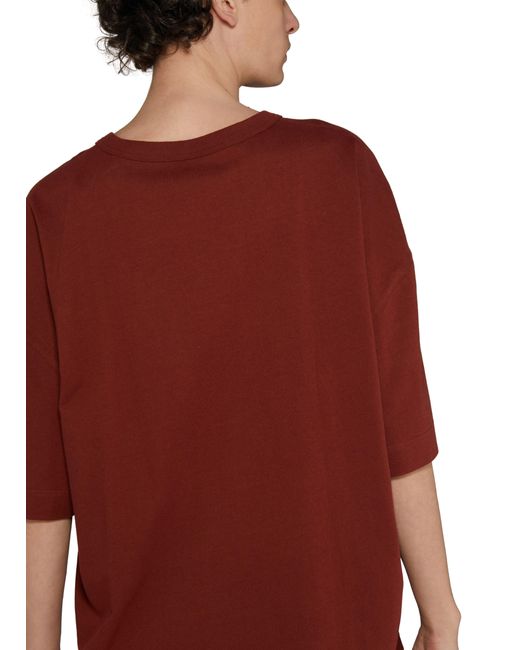 Lemaire Red Boxy T-Shirt for men