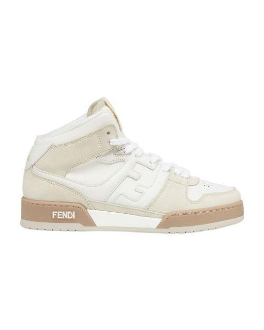 Fendi Match Lace up Sneakers in White Lyst UK