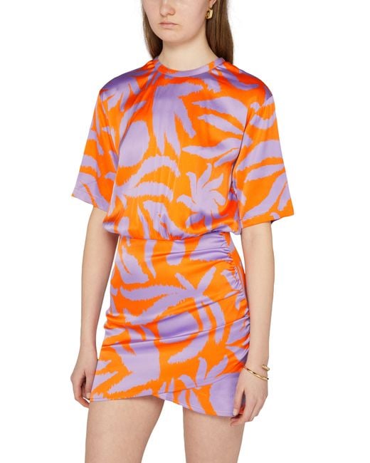 Robe imprimée Thea Sessun en coloris Orange