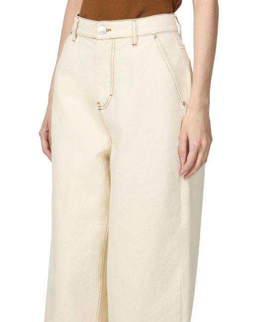 AMI White Weit Geschnittene Jeans
