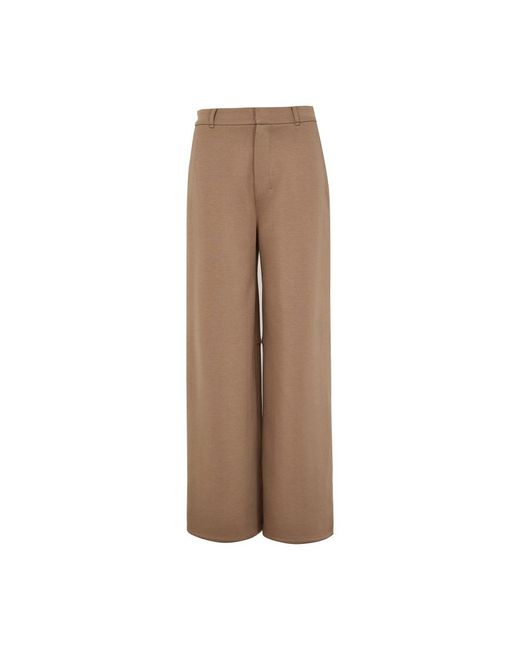 Max Mara Brown Merlot Wide Leg Pants