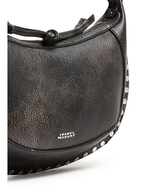 Isabel Marant Black Oskan Moon Shoulder Bag