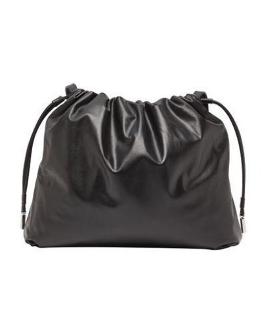 The Row Angy Hobo Bag in Black | Lyst
