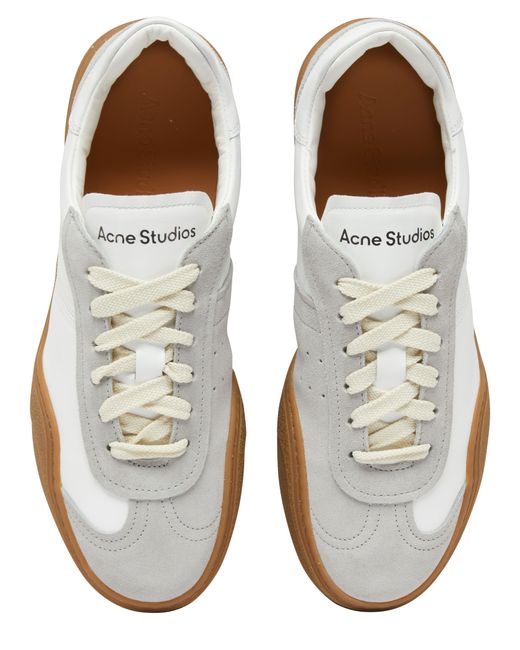 Acne White Bars W Sneakers
