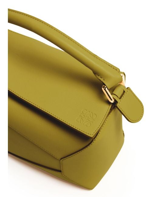 Loewe Yellow Small Puzzle Edge Bag