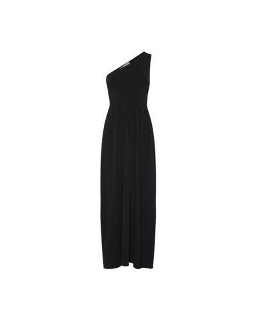 Matteau Black Asymmetric Knit Dress