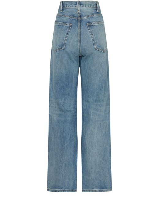 Nili Lotan Blue Mitchell Low Rise And Relaxed-Leg Jean