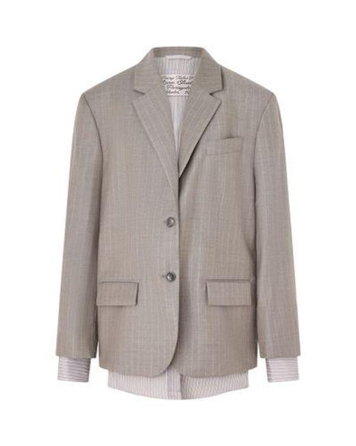 Acne Gray Suit Jacket