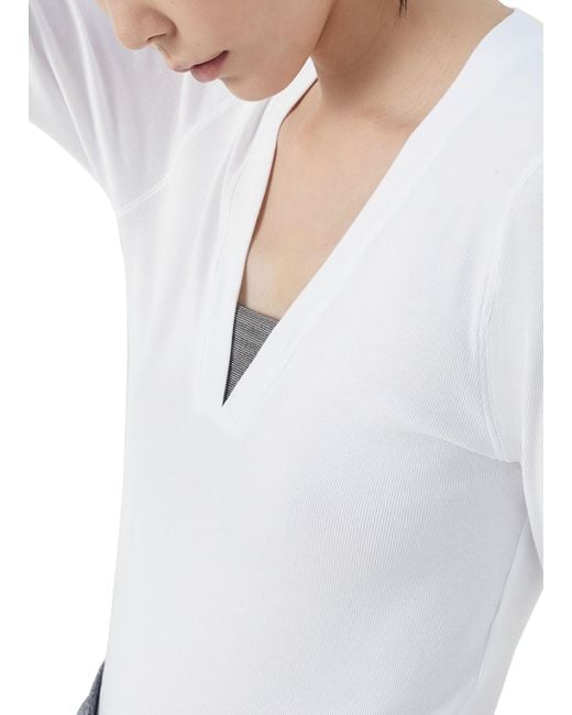 Brunello Cucinelli White T-Shirt With Monile