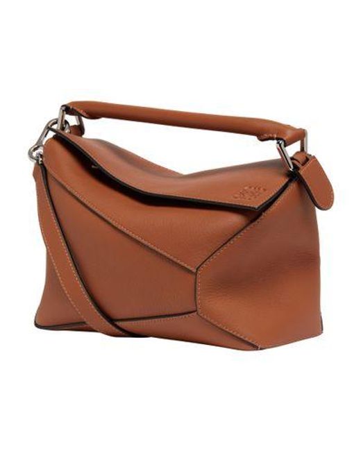 Loewe Brown Kleine Puzzle Edge Tasche