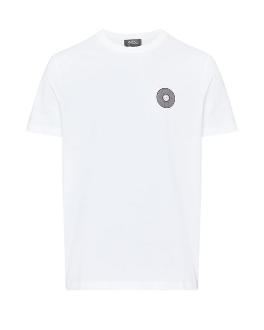 A.P.C. White Madison Short-sleeved T-shirt for men
