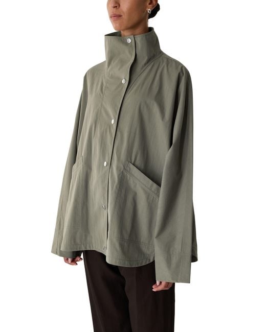 Totême Gray Summer Parachute Jacket