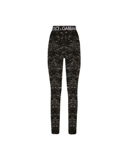 Dolce & Gabbana Black Lace leggings