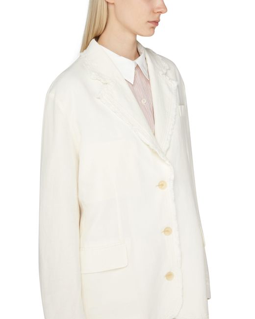 Acne White 3 Buttons Jacket
