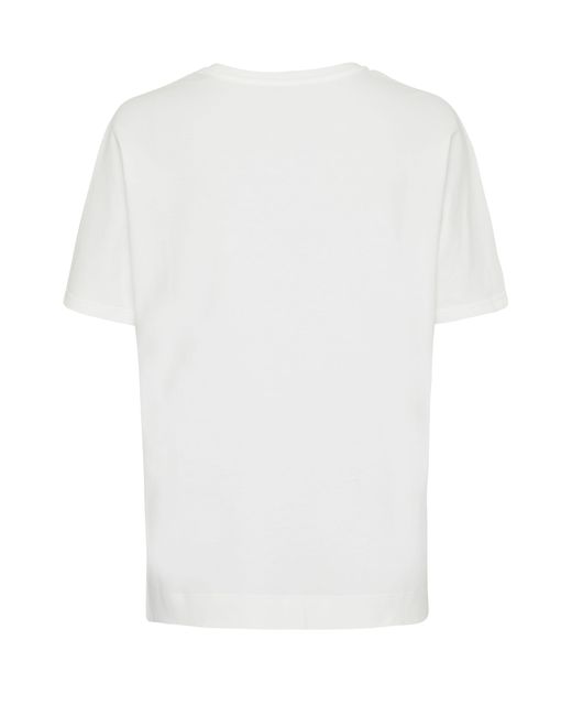 Joseph White T-Shirt aus mercerisierter Baumwolle