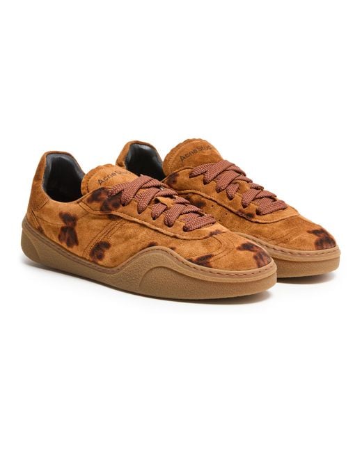 Acne Brown Lace-Up Sneakers
