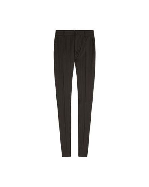 Dolce & Gabbana Black Pinstripe Pants