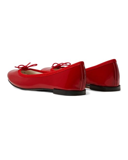 Repetto Red Cendrillon Flat Ballets With Leather Sole