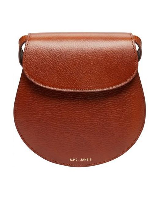 A.P.C. Leather Jane B Bag in Brown Lyst Australia