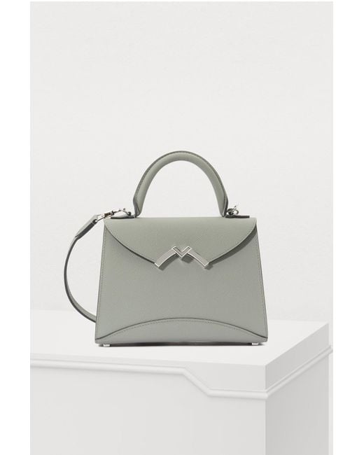 Moynat Gray Gabrielle Mini Handbag