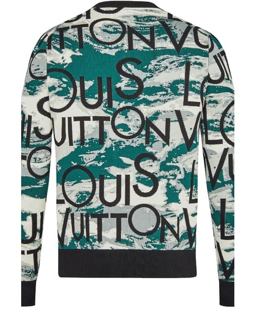 Sold at Auction Louis Vuitton Louis Vuitton LV Mens Damier XL Long Wool  Sweater