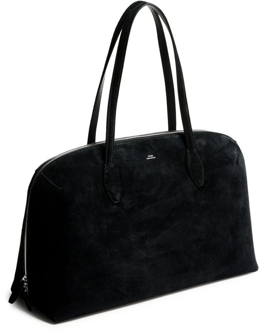 Sac Cabas En Daim Totême  en coloris Black