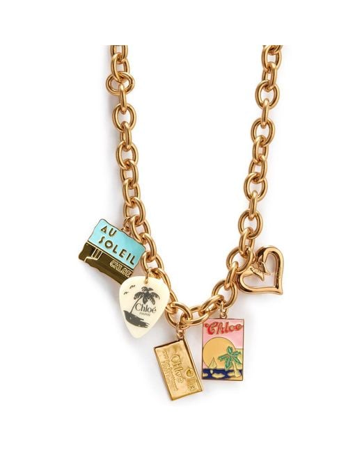 Collier Doré Chloé en coloris Metallic