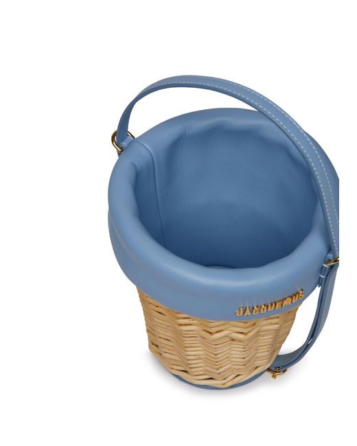 Jacquemus Blue Le Panier Seau Bucket Bag