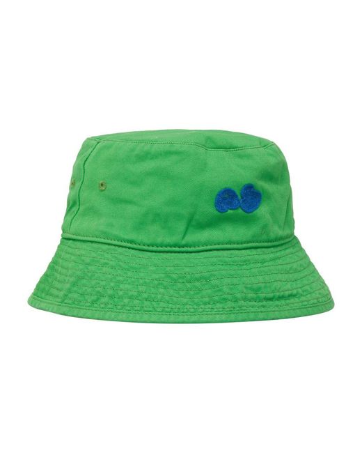Acne Green Brimmo Bubble Bucket Hat for men