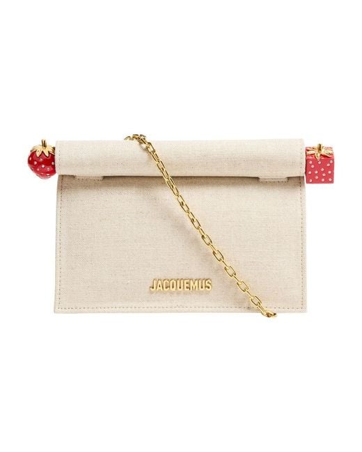 Jacquemus Natural Kleine Clutch The Rond Carré