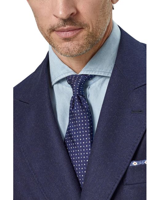 Cravate en soie tachetée Brunello Cucinelli pour homme en coloris Bleu |  Lyst