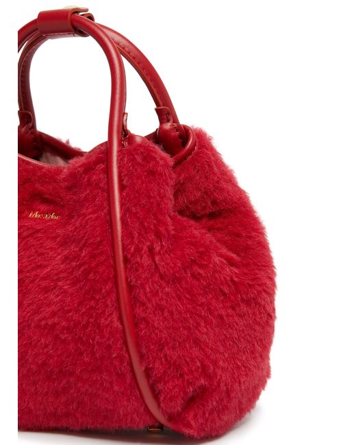 Max Mara Red Tmarin Xs Top Handle Bag