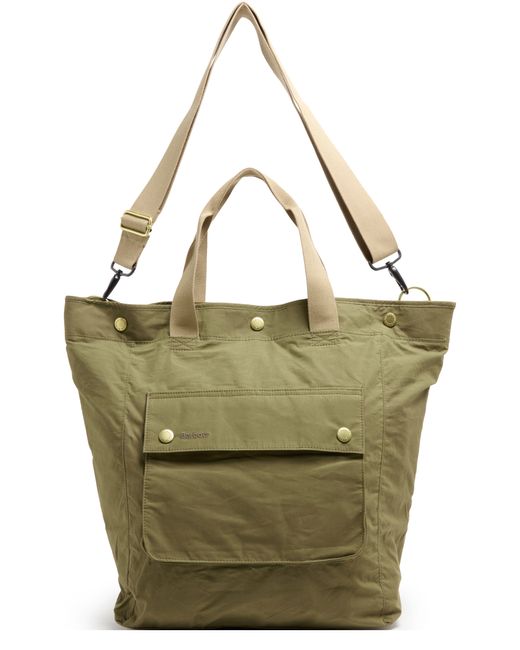 Barbour Green Transport 3 Way Tote Bag for men