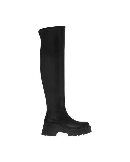 Gianvito Rossi Montey Cuissard Boots in Black | Lyst