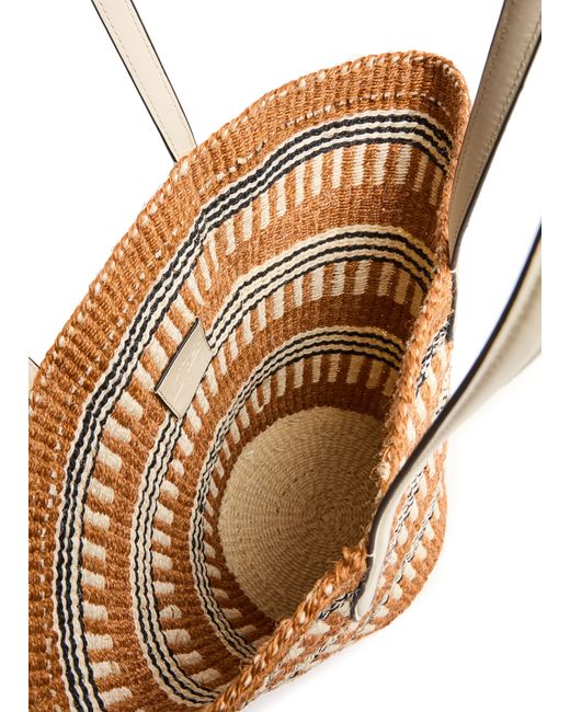 Liffner Metallic Korbtasche Straw