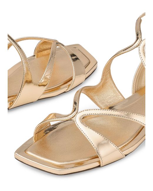 Jimmy Choo Black Flache Sandalen Ayla