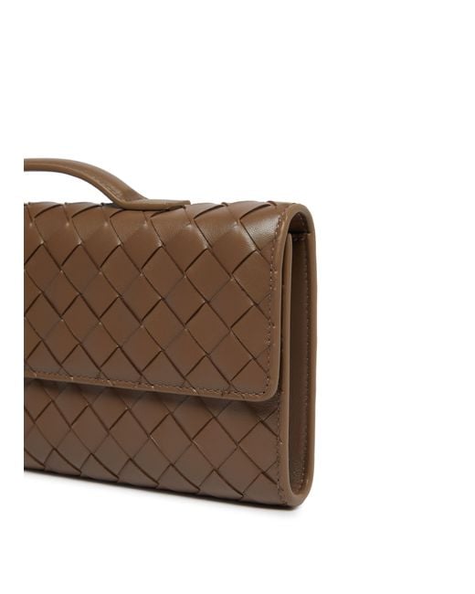 Bottega Veneta Gray Andiamo Long Clutch